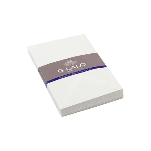 Lalo 21400L 25 Umschläge Vergé C6 Weiß