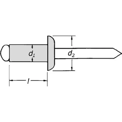 GOEBEL® Flachkopf Blindnieten 5,0 x 30,0 mm - 250 Stück - Blindnieten aus Aluminium/Stahl in Profi-Industrie-Qualität, ideal für gewerbliche und private Anwendungen. Hohe Scher- und Zugbruchlast garantieren zuverlässige Verbindungen.
