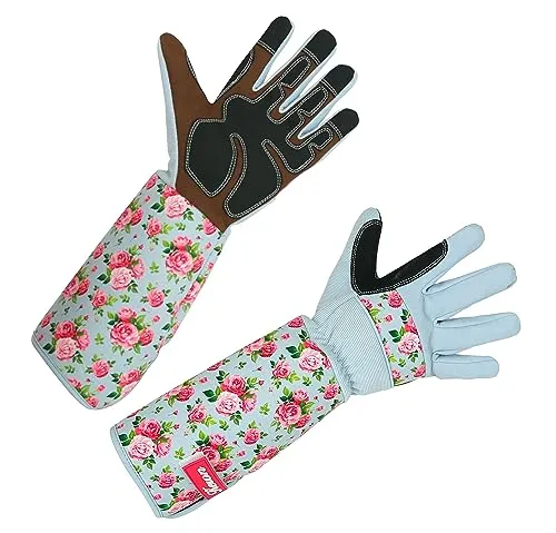 Kerbl Rosenhandschuh Gr. 8/M Rose Garden, hellblau in blau von Keron