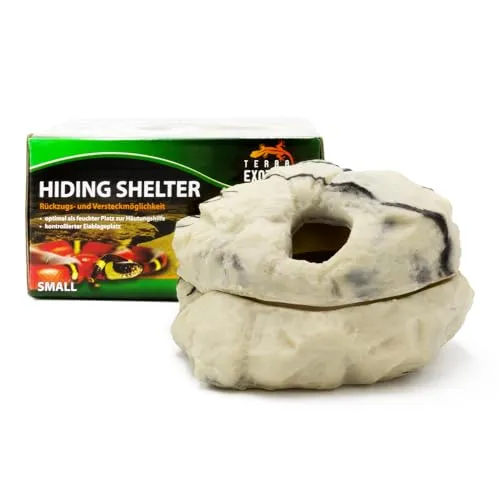 Hiding Shelter small Granite - Die Höhle ist ideal als Versteck für Reptilien, Amphibien und Wirbellose - Terrarium Wetbox für die Eiablage in Sandstein