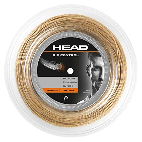 HEAD RIP Control Tennissaiten 200m Rolle 1,30 mm in beige von HEAD