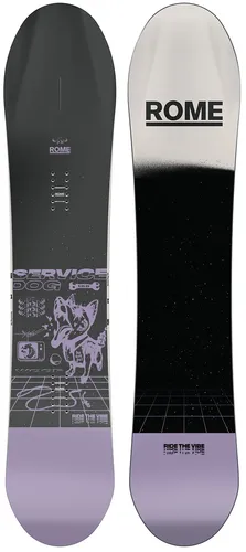 ROME SERVICE DOG Snowboard 2026 in schwarz von ROME