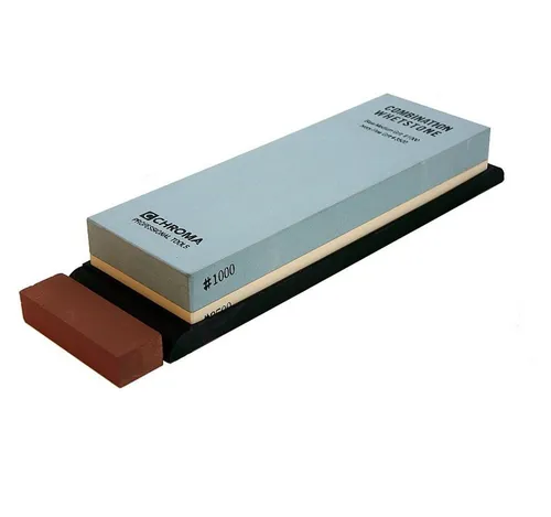 CHROMA P-35 Schleifstein 1000/3500 - Kombinationsschleifstein für präzisen Fein- und Polierschliff, ideal für scharfe Messer und Küchengeräte.