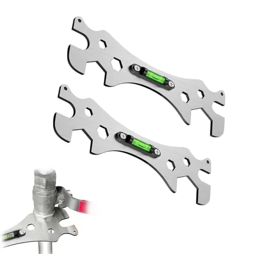 Bessy shop Duschschlüssel Werkzeug, 2 Stück Multifunktional Winkelschlüssel Spülenschlüssel Waschbecken Installer Adezimmer-ReparaturschlüSsel für 8/10/12/14/17/23/29 mm Sechskantschrauben