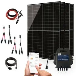 Balkonkraftwerk 1720W Komplettset mit Sunova Solar Modulen - Monokristalline Solarmodule mit einer beeindruckenden Leistung von 1720W und bis zu 22,02% Wirkungsgrad. Ideal für nachhaltige Energieeinsparungen und einfache Installation in verschiedenen Anwendungen.