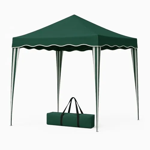 Bestlivings Faltpavillon 3 x 3 m (Grün) - Wetterfest und UV-Beständig - Pavillons für Garten, Camping und Events, einfach aufzubauen dank Pop-Up System und höhenverstellbar für individuellen Komfort.