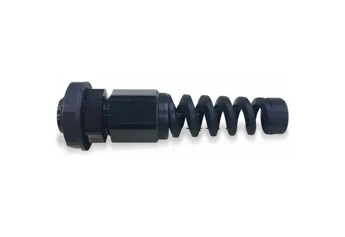 KSS Kabeldurchfuhr KSS Kabelverschraubung, PG-7, schwarz, mit Knickschutz, 3 bis 6,5