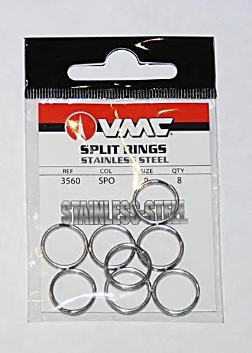 VMC 3560 Stainless Split Ring - Sprengringe, Größe / Tragkraft / Packungsinhalt:Gr. 5 / 12kg / 10 Stück