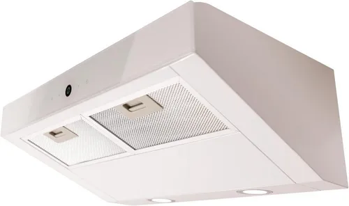 Respekta Dunstabzugshaube 60 cm - Kopffrei und Elegant - Dunstabzugshaube in Weiß mit Touch Control, 277,1 m³/h Abluftleistung und schräger Bauform für mehr Kopffreiheit. Ideal für moderne Küchen!