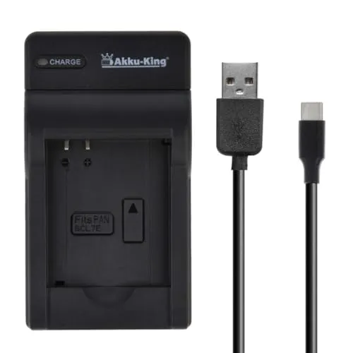 USB-Akku-Ladegerät kompatibel mit Panasonic DMW-BCL7E