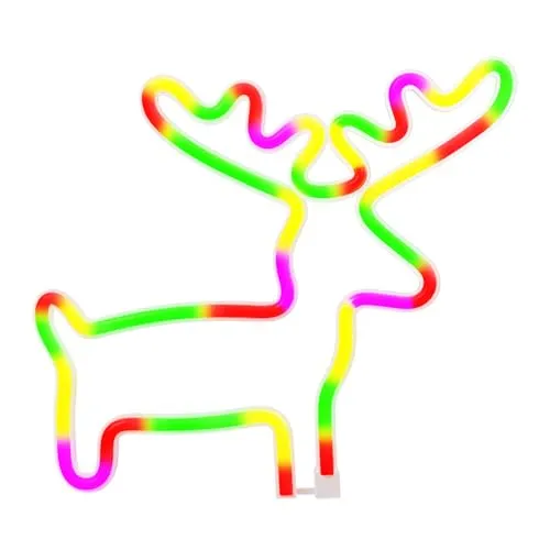 FOREVER Neon LED Zeichen, Licht Batterie/USB LED, Licht Home Leuchtschild,Nachtlicht Moose - Multicolor für kinderzimmer, Wandleuchten Geschenk, Dekoration