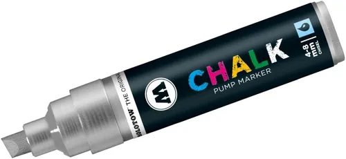 MOLOTOW Filzstift Windowmarker Chalk nachfüllbar 4-8mm metallic silber