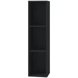 Regal Platto, schwarz - Modernes Standregal - Standregal in elegantem Schwarz, ideal für Schallplatten. Hohe Qualität und pflegeleichte Oberfläche machen es zum perfekten Möbelstück für Ihr Zuhause.