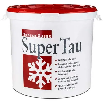 SuperTau Auftaugranulat - Schnee und Eisfrei bis -40°C - Campingzubehör, wirksam bis -40°C mit Anti-Rutsch-Effekt für sichere Flächen, schneller und hochwertiger als Streusalz, ideal auch für Streuwagen.