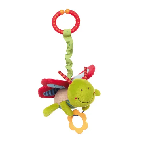 SIGIKID 42206 Anhänger Schmetterling - Kinderwagenkette mit Vibrationsrassel und Beißring, ideal für Babys ab 3 Monaten, sorgt für Spaß und Spannung mit angenehmer Haptik und akustischen Effekten.