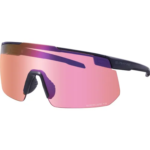 Shimano S-PHYRE 2 Trail Sonnenbrille in mattem Schwarz - Die S-PHYRE 2 Trail Sonnenbrille von Shimano bietet schnellen Gläserwechsel und ein breites Sichtfeld. Ideal für Mountainbiker und Rennradfahrer, sorgt sie für optimalen Schutz und klare Sicht unter wechselnden Bedingungen.