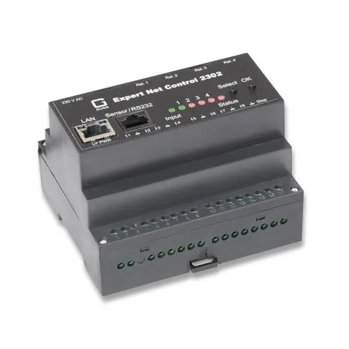 GUDE 2302-1 EPC NET: Überwachungseinheit für Stromversorgung - Ersatzteile - Gude Expert Net Control 2302-1, ideal für die Überwachung von Stromversorgungen mit Ethernet-Anschluss und vielseitigen Signal- und Relaisoptionen.