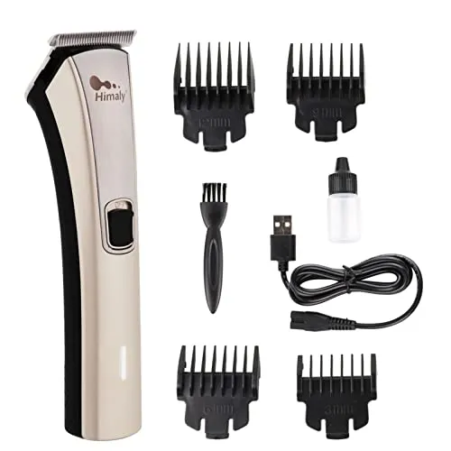 himaly USB Wiederaufladbare Elektrische Haarschneider, Bartschneider, Herren Haarschneidemaschine Profi Haartrimmer, Körperhaartrimmer