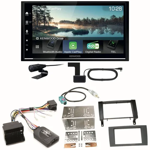 Produktbild Kenwood DMX7722DABS Android Auto CarPlay Einbauset für Mercedes SLK R171