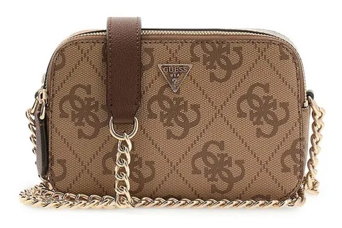 Guess Umhängetasche Crossbody Camera Bag braun - Stylische Umhängetasche aus hochwertigem Polyurethan, ideal für den täglichen Gebrauch. Mit praktischem Zipper und verstärktem Schulterriemen für optimalen Tragekomfort.