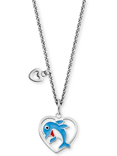 Edelstahl AnhängerKette mit blauem Delfin - Elegante Kette mit einem stilvollen blauen Delfin-Anhänger, ideal für jeden Anlass und ein echter Blickfang.