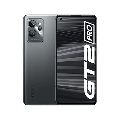 GT 2 Pro 5G Smartphone, Snapdragon 8 Gen 1, leistungsstarker 5.000-mAh-Akku, 65-W-SuperDart-Aufladung, 1-120 Hz ADFR, Dual-Sim, 12+256 GB, schwarzer Stahl