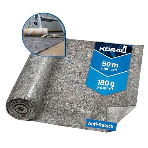 Produktbild kör4u Malervlies 50m, 180g – Rutschfestes Abdeckvlies für Renovierungen