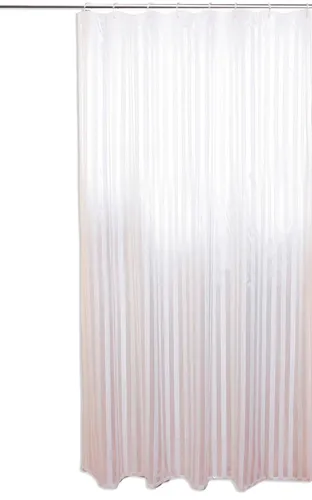 Qualitäts- Textil Duschvorhang Hilton 180x200cm WEISS