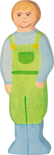 Holztiger 80548 Bauer 15 cm Holzfiguren Serie Menschen