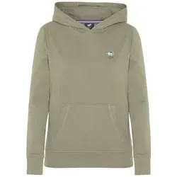 Polo Sylt Hoodie in Khaki - M - Stylischer Sweatshirt-Hoodie mit Kängurutasche und Label-Stickerei, ideal für lässige Looks und gemütliche Tage.