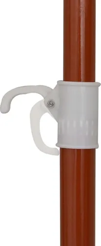 vidaXL Sonnenschirm mit Stahl-Mast 300 cm Sandweiß - Sonnenschirm mit robustem Stahlmast, UV-beständig und wasserabweisend. Ideal für Garten und Balkon, spendet angenehmen Schatten und schützt vor UV-Strahlen.
