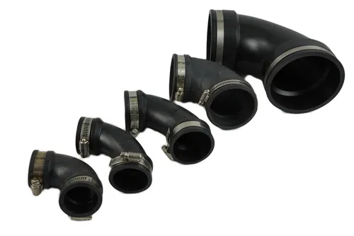 Flexibler Bogen 110 mm für PVC Rohre in schwarz von Air Aqua