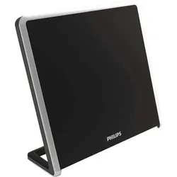 Philips SDV7220/12 Aktive DVB-T/T2 Flachantenne - DVB-T/T2-Antenne mit 49 dB Verstärkung für erstklassigen Empfang und herausragende Geräuschfilterung, ideal für digitale Bilder und Sound.