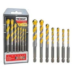 Universalbohrerset 7-tlg für Metall, Holz und Beton - Vielseitiges 7-teiliges Bohrerset für präzise Arbeiten in Metall, Holz und Beton. Hochwertiges Tungstenkarbid sorgt für Langlebigkeit und hohe Härte. Ideal für verschiedene Materialien und Anwendungen.