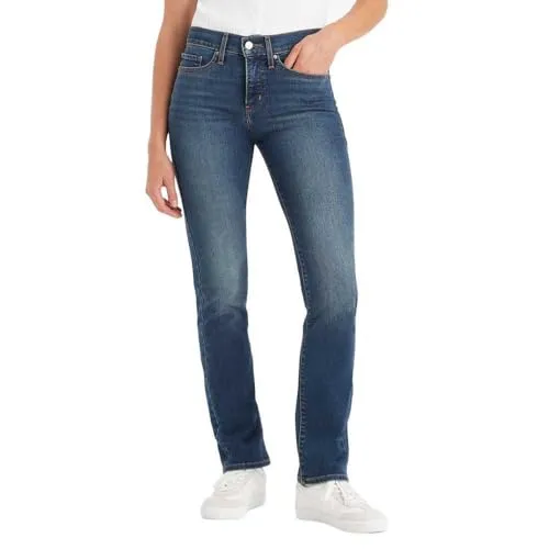 Levi's Damen 314 Shaping Straight Jeans Zealous Blue, 32W / 30L - Jeans mit flachem Bauch, Stretchanteil für optimale Passform und im klassischen Fünf-Taschen-Stil.