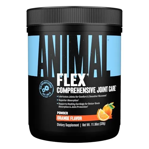 Universal Nutrition Animal Flex Powder (348 g, Orange) - Sportnahrung für Gelenkschutz, unterstützt ernsthafte Gewichtheber mit einer preisgekrönten Formel für optimale Gelenkgesundheit und Flexibilität.