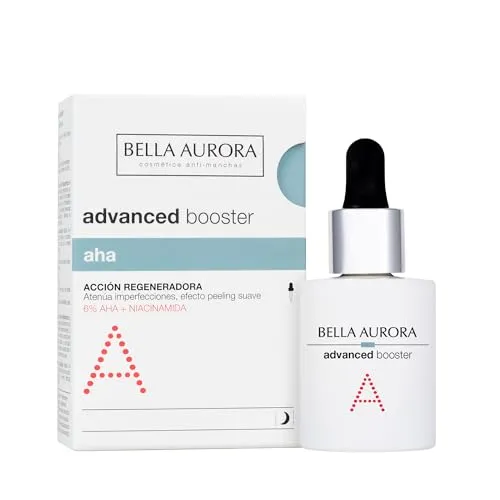 Bella Aurora Advanced Booster AHA Serum 30ML - Tagespflege für Damen, 30 ml, mit Glycolic Acid für eine strahlende Haut und verbesserte Hautstruktur. Ideal für alle Hauttypen.