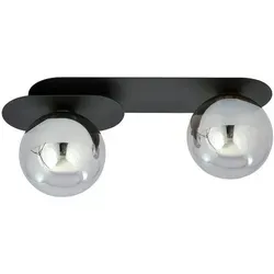 Produktbild Deckenleuchte Plaza, Schwarz, Metall, Glas, 14x18x45 cm