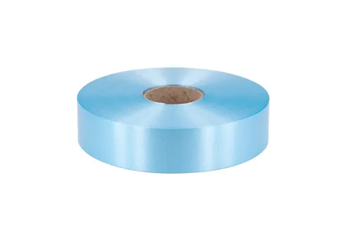Star Geschenkband, Geschenkband Ringelband 31mm x 100m Rolle Hellblau