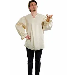 Festartikel Müller GmbH Kostüm Mittelalter Hemd Herren Creme Baumwolle weiß XXL/XXXL | XXL/XXXL