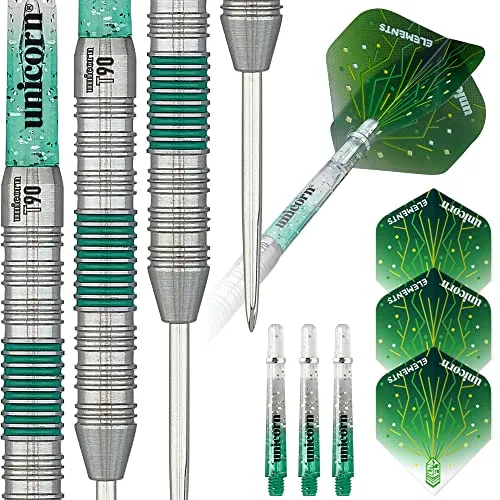 Unicorn T90 Core XL Green Type 2 Dartpfeile, 90% Wolfram, Stahlspitze, grün, 20 g
