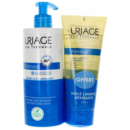 Produktbild Uriage Xémose Anti-Kratzer Oleo-Balsam 500 ml + Beruhigendes Reinigungsöl 200 ml
