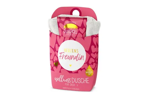 La Vida Handtuch Wellness-Dusche Geschenkset Duschgel Handtuch la vida Herzen 1087141