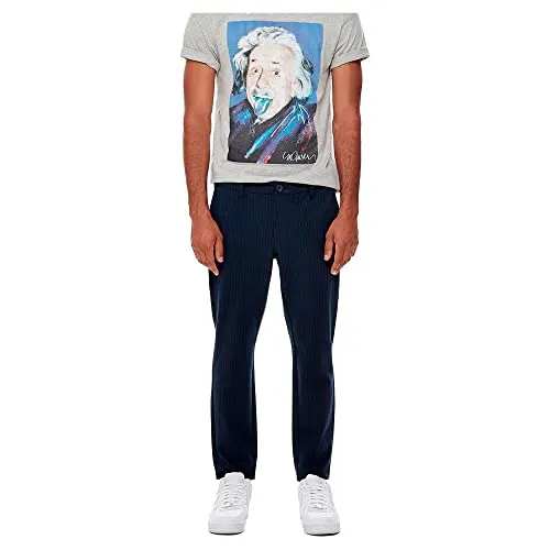 ONLY & SONS ONSMARK Verjüngte Chino Hose - Wanderhose mit Gesäßtaschen, ideal für aktive Männer. Bequem und stylisch durch 76% Polyester und 4% Elasthan für optimale Bewegungsfreiheit.