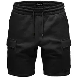 Amaci&Sons Cargoshorts CLERMONT Cargoshorts Herren Bermuda Sweat Cargo Short Hose Regular Fit