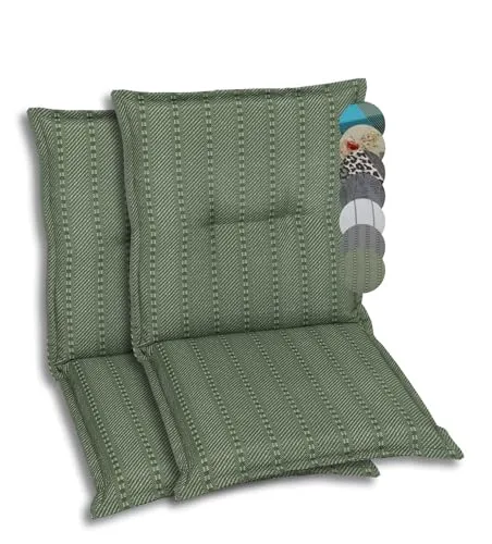 GO-DE Polsterauflagen für Niederlehner-Gartenstühle, 2er-Set - Bequeme Polsterauflagen für Niederlehner-Gartenstühle, ideal für gemütliche Stunden im Garten. UV-beständig und OEKO-Tex zertifiziert für höchste Qualität und Langlebigkeit.