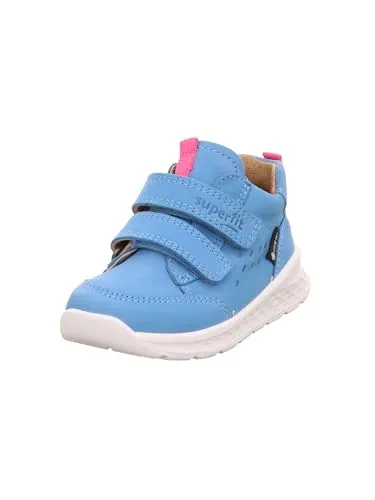 Superfit Mädchen Breeze Gore-Tex Sneaker - HELLBLAU/PINK 8400 - Sneaker mit GORE-TEX Membrane für wasserdichten und atmungsaktiven Komfort, herausnehmbarer Einlegesohle und optimaler Passform dank 2 Klettverschlüssen.