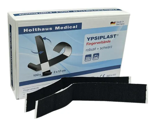 Holthaus Medical Fingerpflaster YPSIPLAST 40802 schwarz 2,0 x 12,0 cm, 100 St.