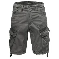 REPUBLIX Cargoshorts MARLEY Herren Bermuda Short Hose Regular Fit grau W34