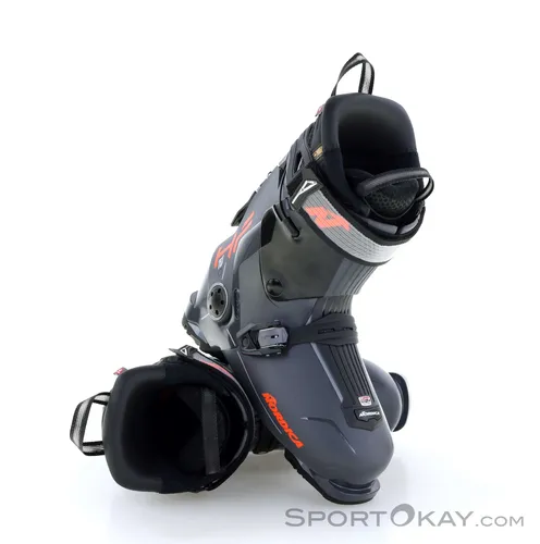 Nordica HF 120 GW anthra/black/red - 27/27.5 - Skischuhe mit innovativem Back Buckle Closure System für einfaches An- und Ausziehen. Ideal für Komfort und sportliche Kontrolle auf der Piste.